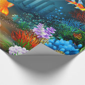 Unterwasser-4-Schleifpapier Geschenkpapier (Ecke)