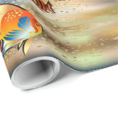 Unterwasser-4-Schleifpapier Geschenkpapier (Rolleneckpunkt)