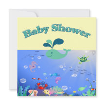 Unterwasser-Adventure Baby-Dusche Boy oder Mädchen