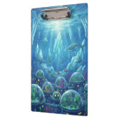 Unterwasser-Alien-Stadt Klemmbrett (Links)
