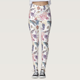 Unterwasser-Aquarell-Komposition Serie Design 1  Leggings