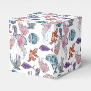 Unterwasser-Aquarell-Komposition Serie Design 2 Geschenkschachtel