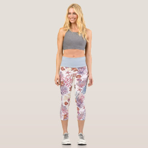 Unterwasser-Aquarell-Komposition Serie Design 3 Capri Leggings
