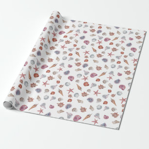 Unterwasser-Aquarell-Komposition Serie Design 4 Geschenkpapier