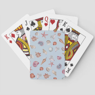 Unterwasser-Aquarell-Komposition Serie Design 4 Spielkarten