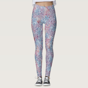 Unterwasser-Aquarell-Zusammensetzung Reihe Design Leggings