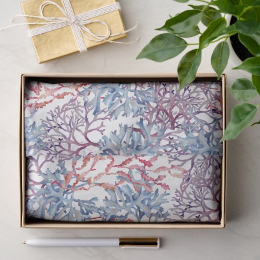 Unterwasser-Aquarell-Zusammensetzung Reihe Design  Seidenpapier (Geschenk)