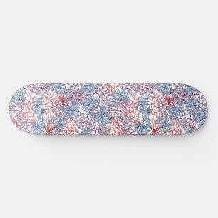 Unterwasser-Aquarell-Zusammensetzung Reihe Design  Skateboard