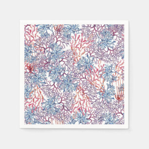 Unterwasser-Aquarellkomposition Serie Design 5 Serviette