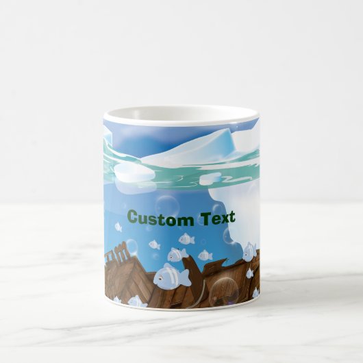 Unterwasser-Arktis Kaffeetasse (Mittel)