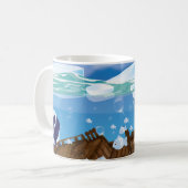 Unterwasser-Arktis Kaffeetasse (Vorderseite Links)