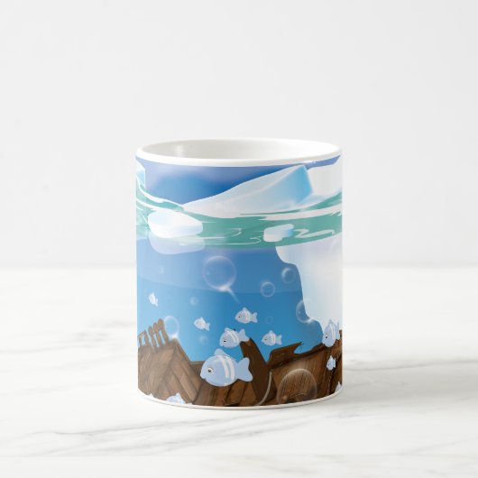 Unterwasser-Arktis Kaffeetasse (Mittel)