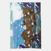 Unterwasser-Arktis Küchentuch (Vertikal)