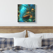 Unterwasser Behalte oder erstellt Ihre eigene Lein Leinwanddruck (Insitu (Schlafzimmer))