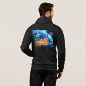 Unterwasser-Belgische Malinois Hoodie (Schwarz voll)