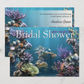 Unterwasser-Brautdusche Einladungen (Vorne/Hinten)