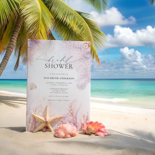 Unterwasser | Brautparty an der Küste Einladung