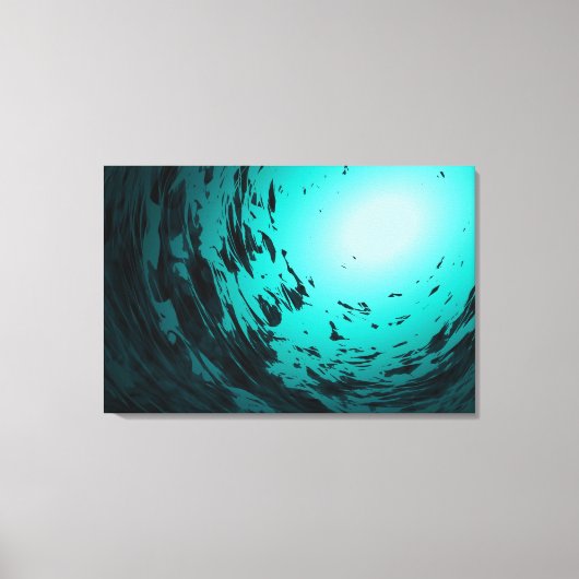 Unterwasser - Canvas Print Leinwanddruck (Vorderseite)