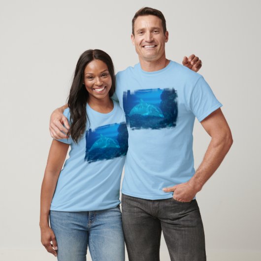 Unterwasser-Delphin Herren-Langschläfer-T - Shirt (Unisex)