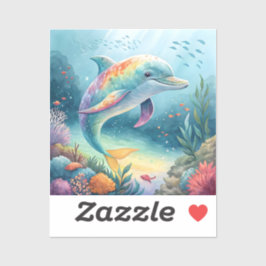 Unterwasser-Dolphin Aufkleber