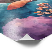 Unterwasser-Dolphin Fotodruck (Ecke)