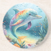 Unterwasser-Dolphin Getränkeuntersetzer (Vorne)