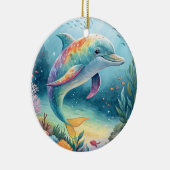 Unterwasser-Dolphin Keramik Ornament (Rechts)