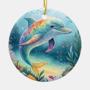 Unterwasser-Dolphin Keramik Ornament