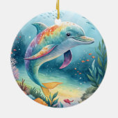 Unterwasser-Dolphin Keramik Ornament (Hinten)