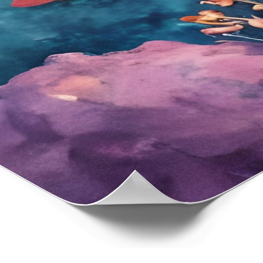 Unterwasser-Dolphin Poster (Ecke)