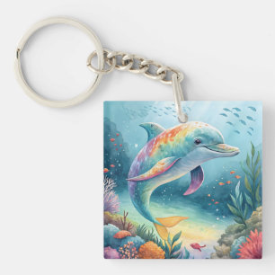 Unterwasser-Dolphin Schlüsselanhänger