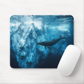 Unterwasser-Eisberg und ein Buckelwal Mousepad (Mit Mouse)