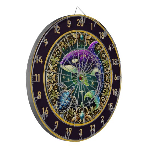Unterwasser Elegance Orca Dartboard Deco Dartscheibe (Vorderseite Links)