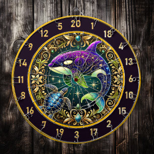 Unterwasser Elegance Orca Dartboard Deco Dartscheibe