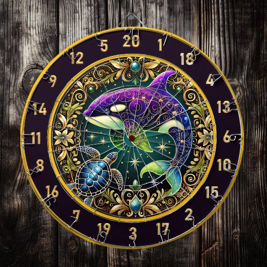 Unterwasser Elegance Orca Dartboard Deco Dartscheibe