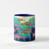 UNTERWASSER, FISCHE, FARBFARBEN, ROINBOW TROUTS Bl Tasse (Zentrum)