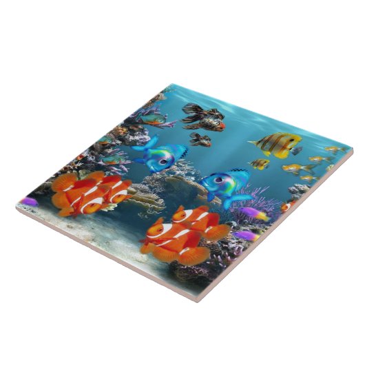 Unterwasser Fliese (Seite)