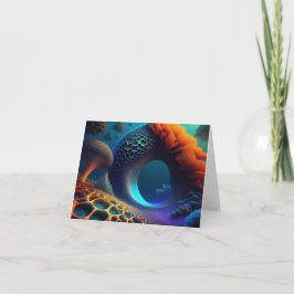 Unterwasser-Fraktal-Landschaft Einladung