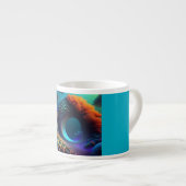 Unterwasser-Fraktal-Landschaft Espressotasse (Vorderseite Rechts)
