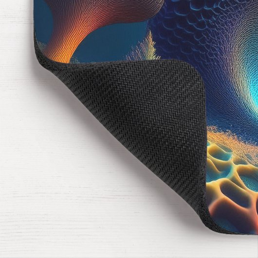 Unterwasser-Fraktal-Landschaft Mousepad (Ecke)