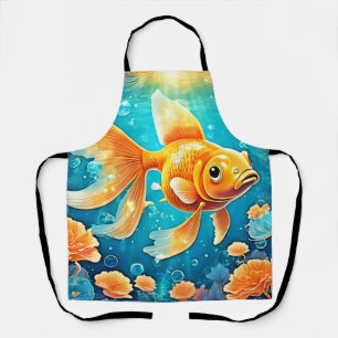 Unterwasser-Goldfish-Kunst Schürze