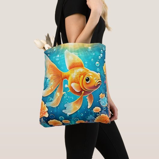Unterwasser-Goldfish-Kunst Tasche (Von Nahem)
