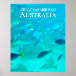 Unterwasser Great Barrier Reef Australien Reise Poster
