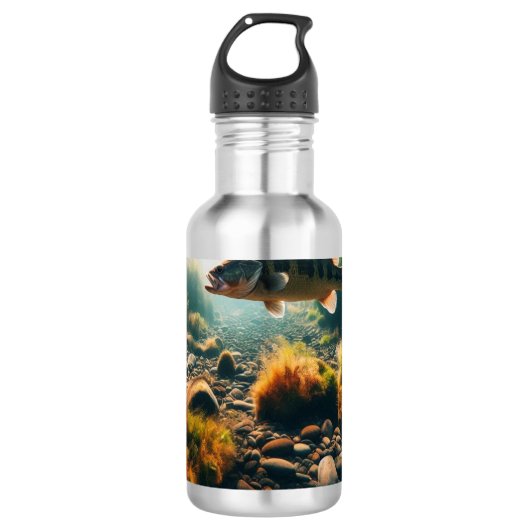 Unterwasser-Großmutterbass Edelstahlflasche (Vorderseite)