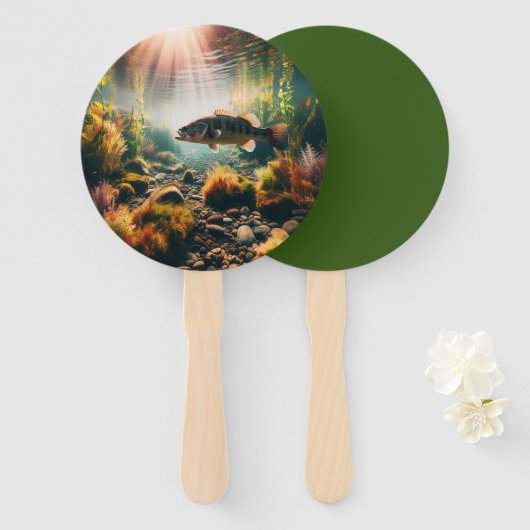 Unterwasser-Großmutterbass Fächer (Vorne und Hinten)