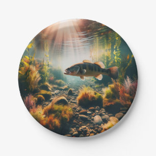 Unterwasser-Großmutterbass Pappteller