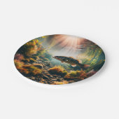 Unterwasser-Großmutterbass Pappteller (Schrägansicht)