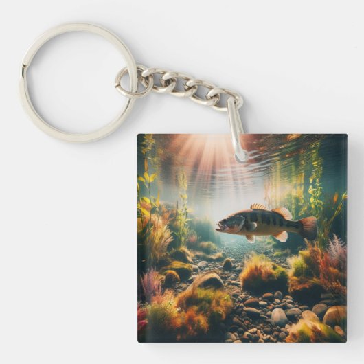 Unterwasser-Großmutterbass Schlüsselanhänger (Vorderseite)