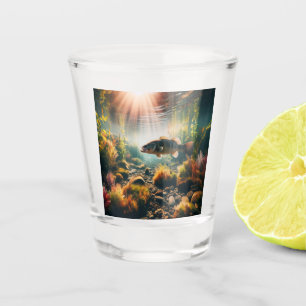 Unterwasser-Großmutterbass Schnapsglas