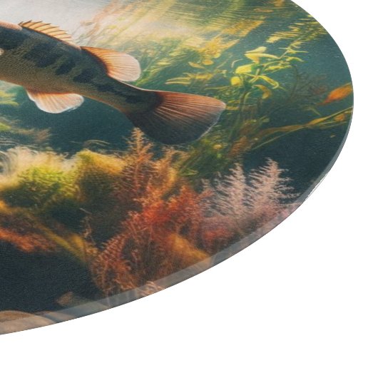 Unterwasser-Großmutterbass Schneidebrett (Ecke)